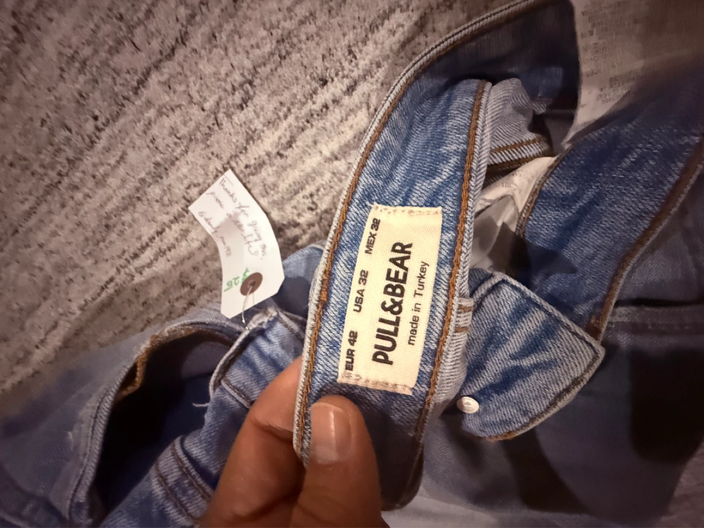 Pull & Bear Light Wash Ripped Jeans Size 32 - photo 4