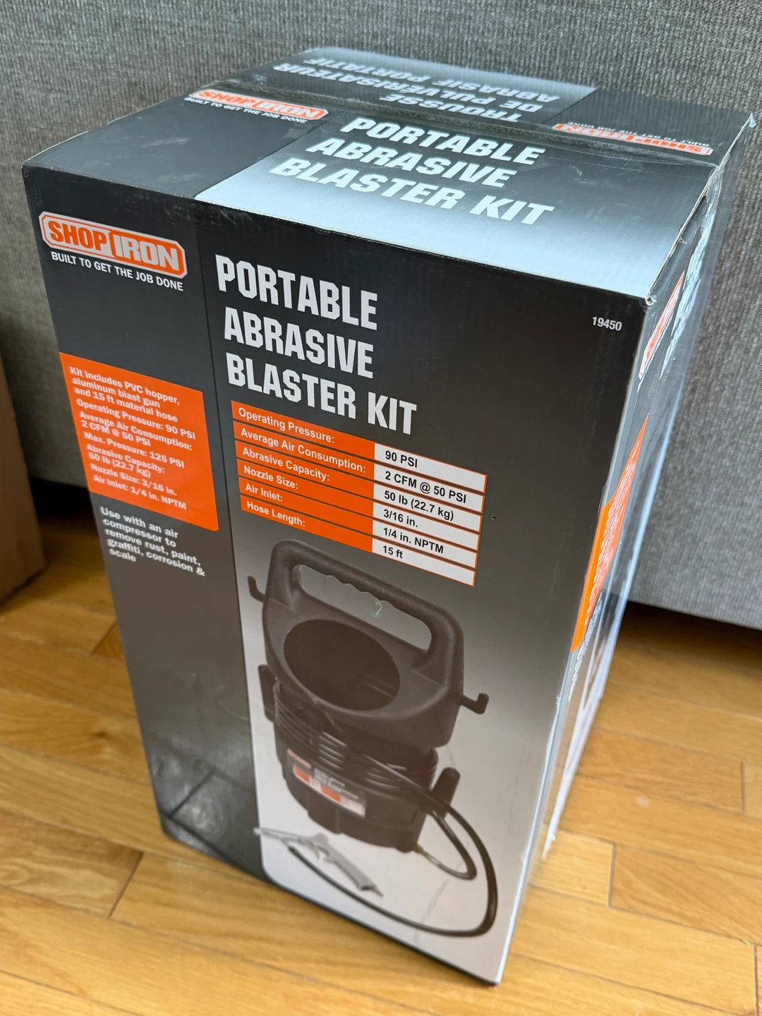 Shop Iron Portable Abrasive Blaster Kit