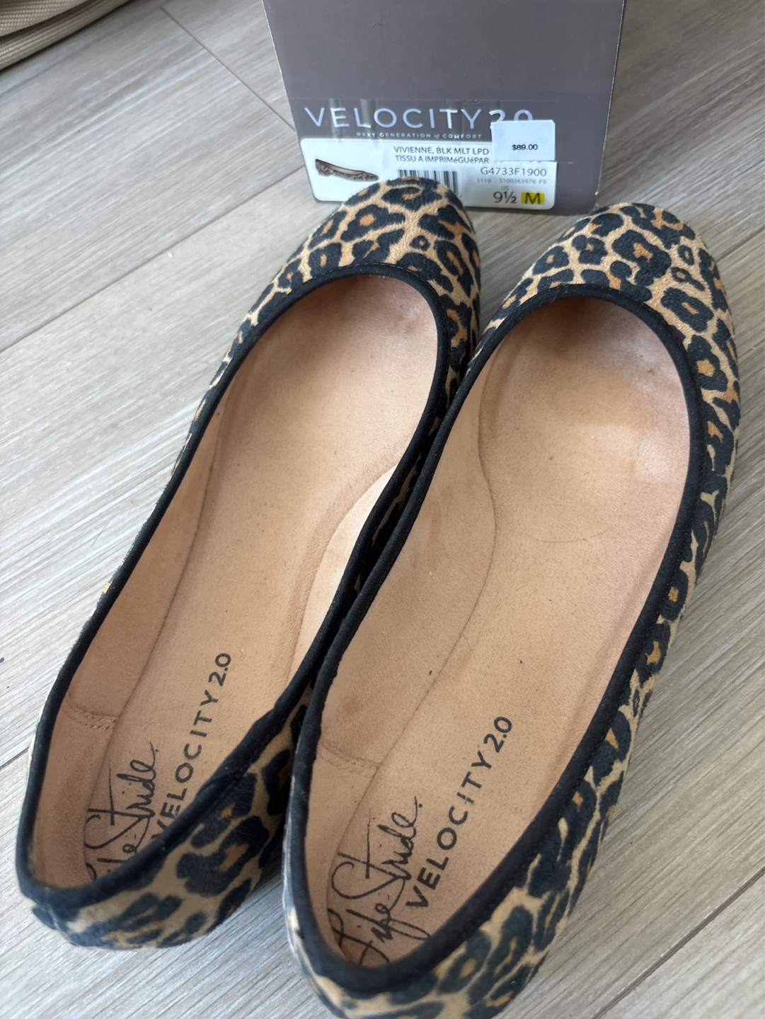 LifeStride Velocity 2.0 Ballet Flats Size 9.5 M Leopard Print - photo 2