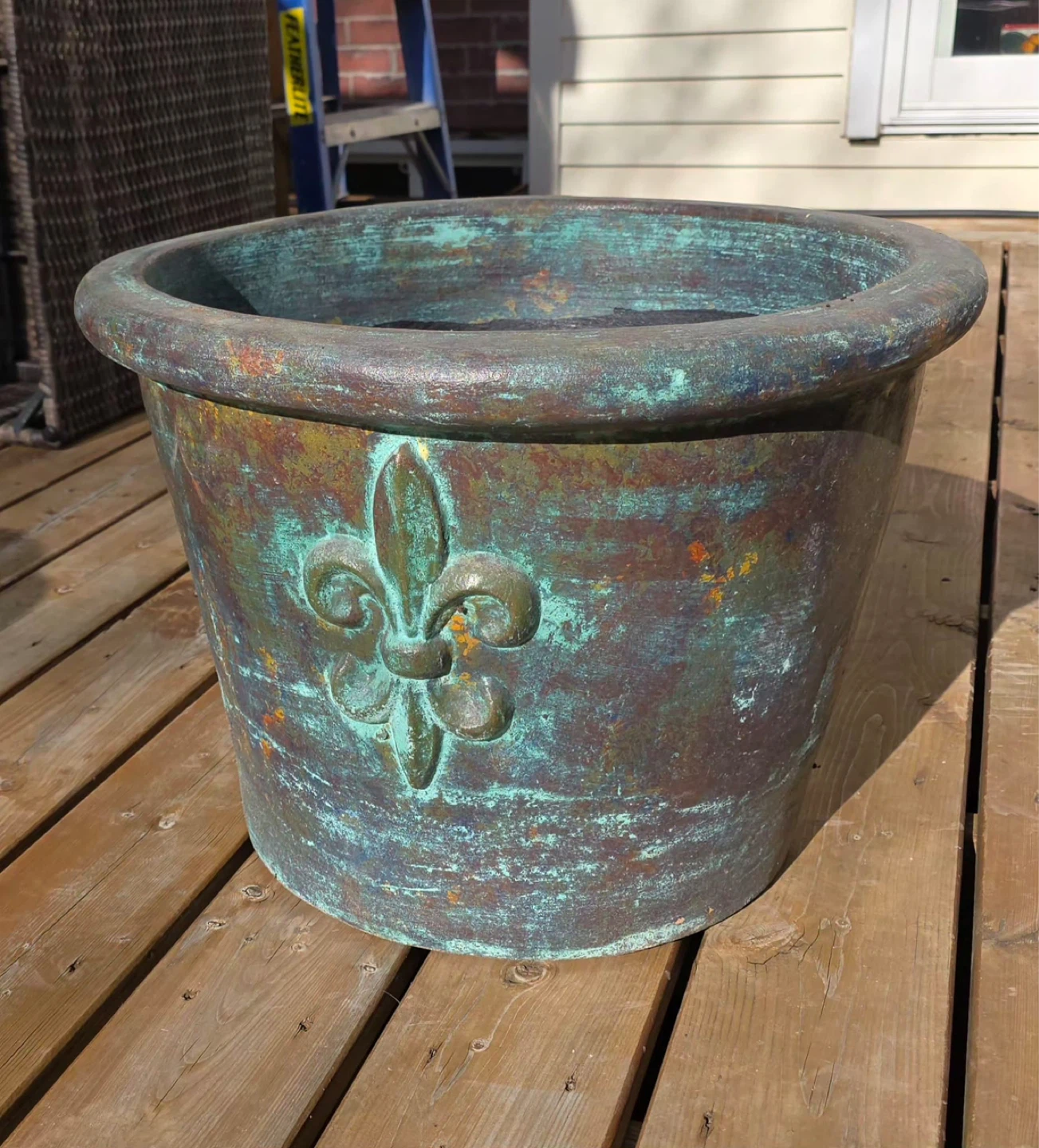 Large Decorative Terracota Planter Pot  from  México