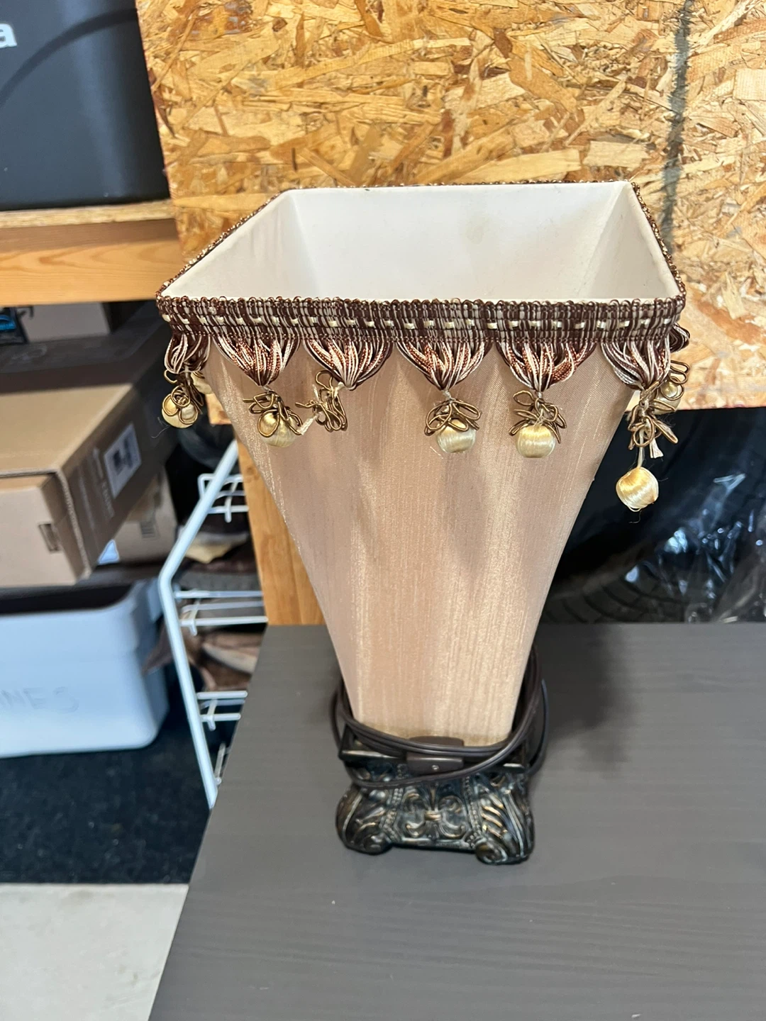Decorative Table Lamp with Tassels