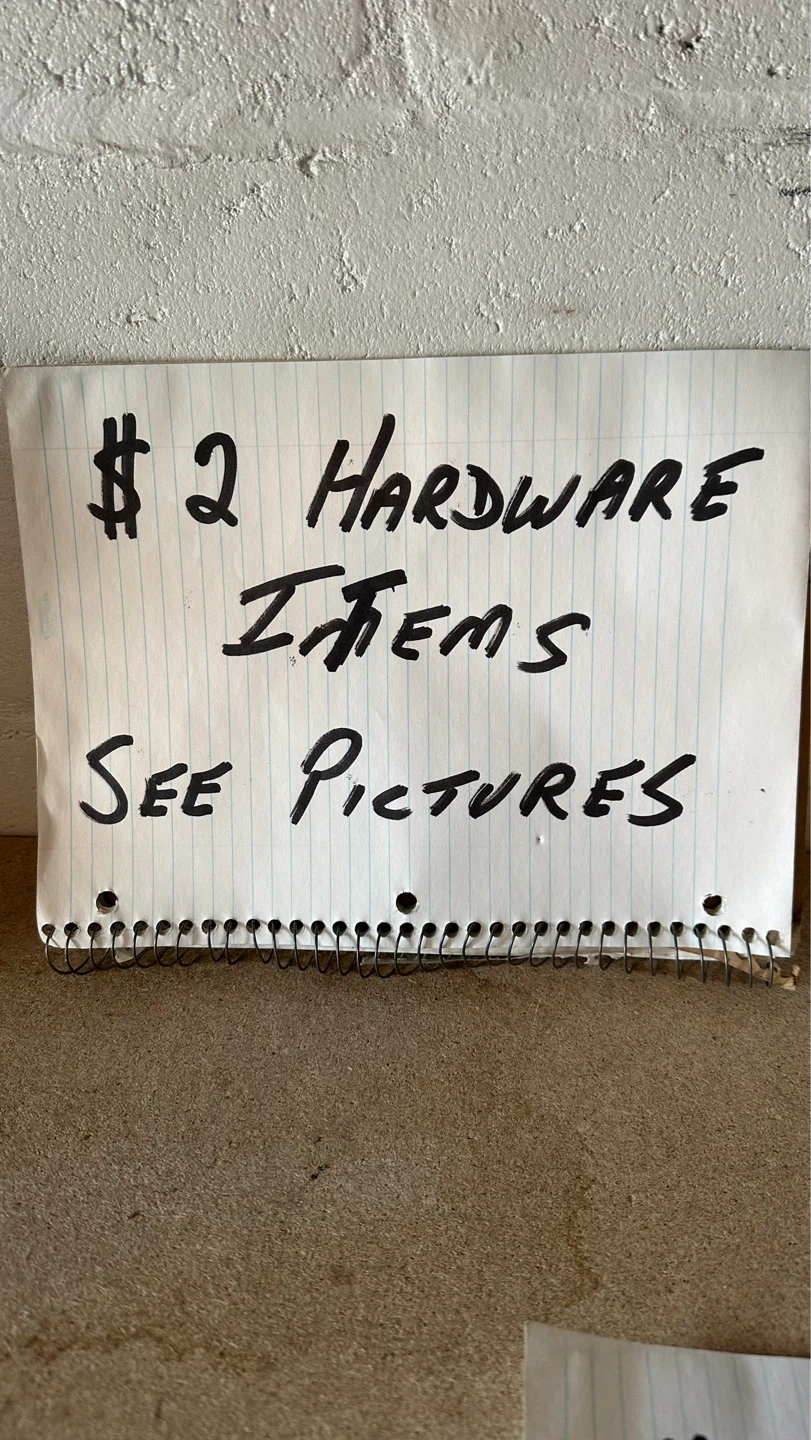 $2 Assorted Hardware Items