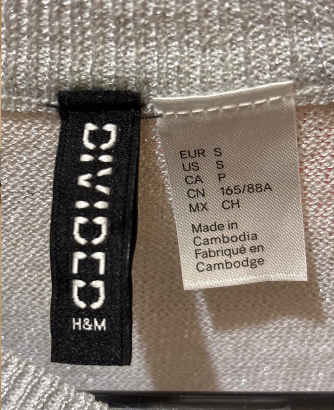 H&M Silver Top szS - photo 5