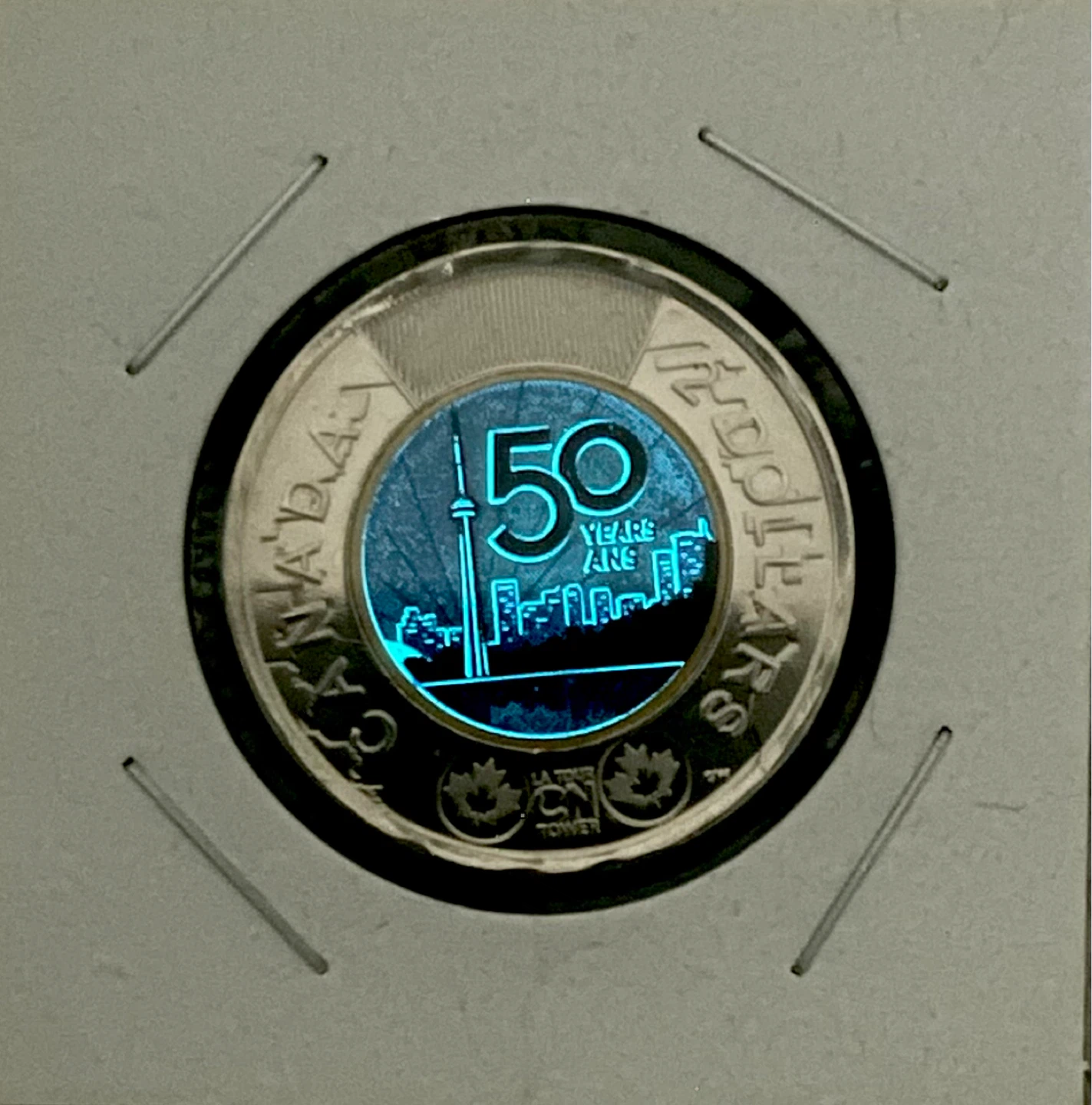 CN tower $2 coin pair