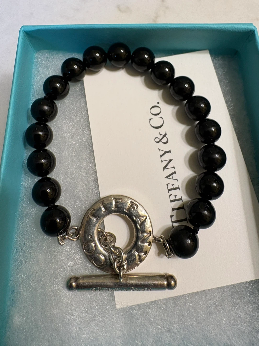 Tiffany & Co. Black Beaded Toggle Bracelet - photo 2