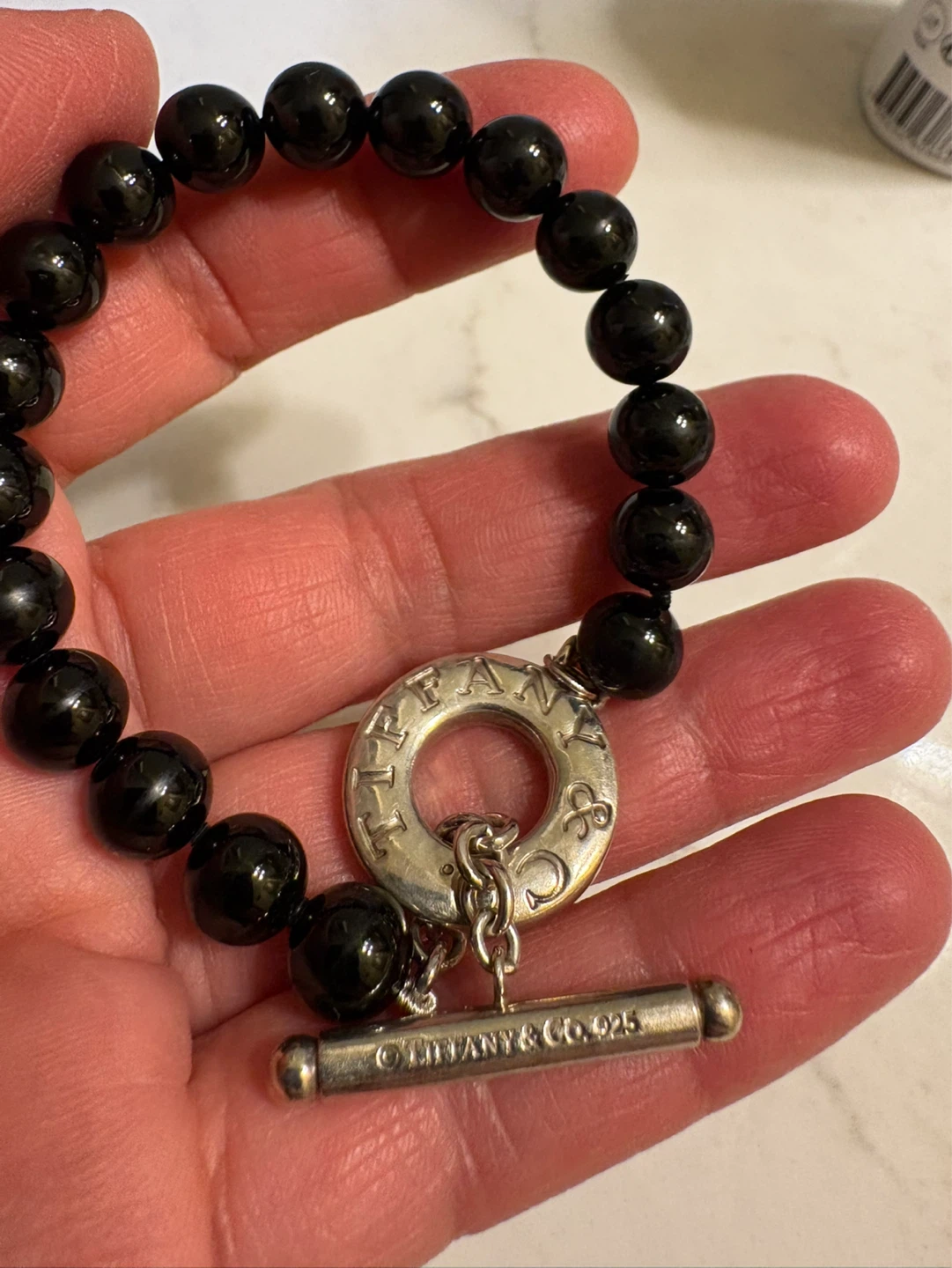 Tiffany & Co. Black Beaded Toggle Bracelet - photo 3