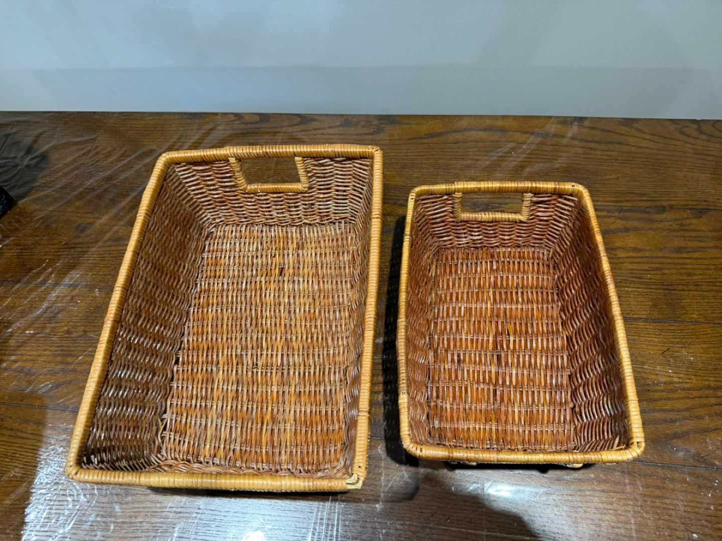 Wicker Storage Baskets (Set of 2)