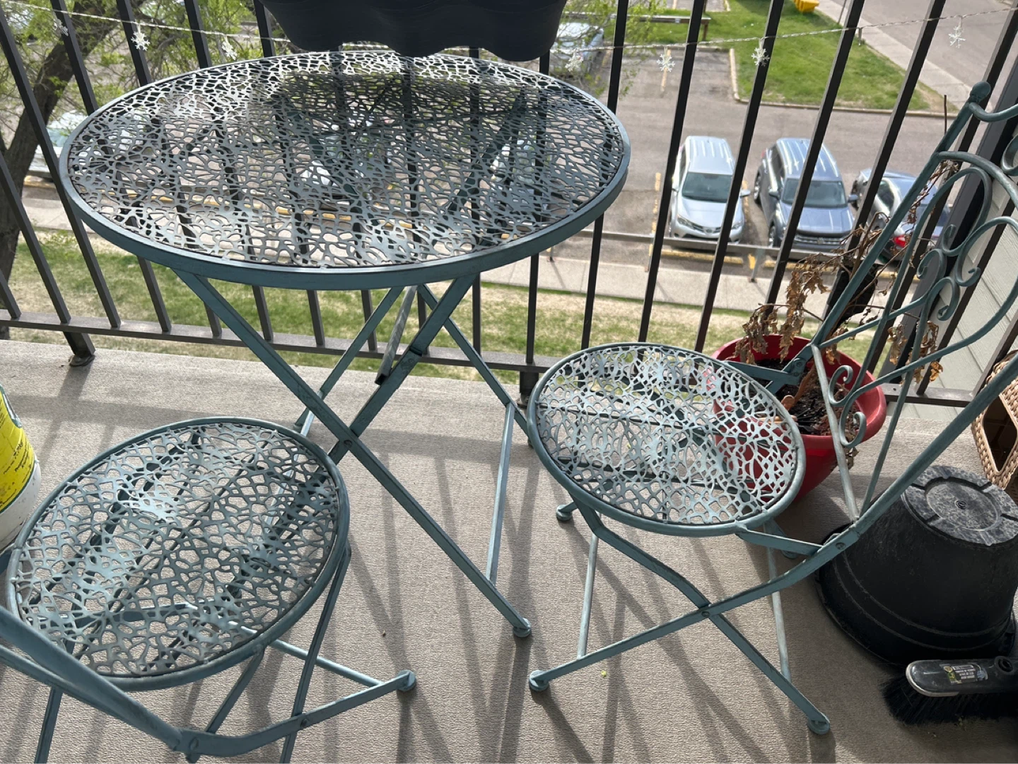 Folding Bistro Set - Table and 2 Chairs