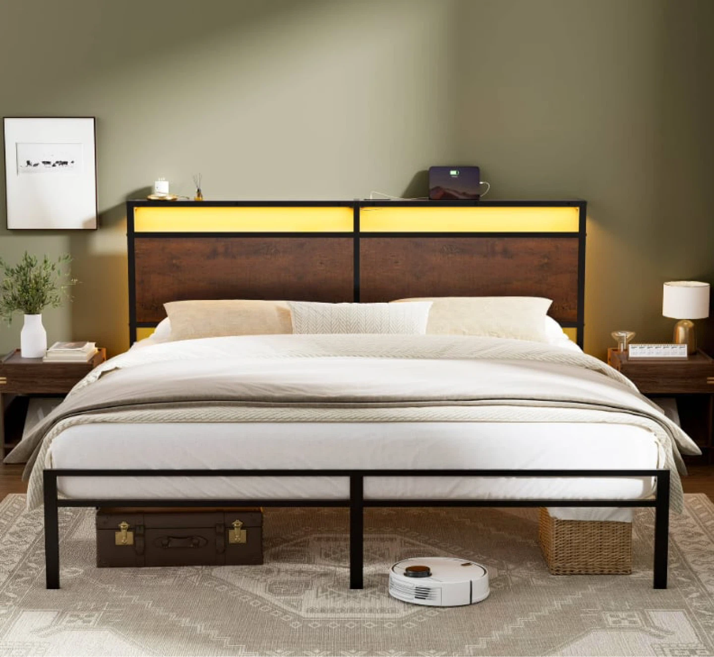 King Size LED Bed Frame