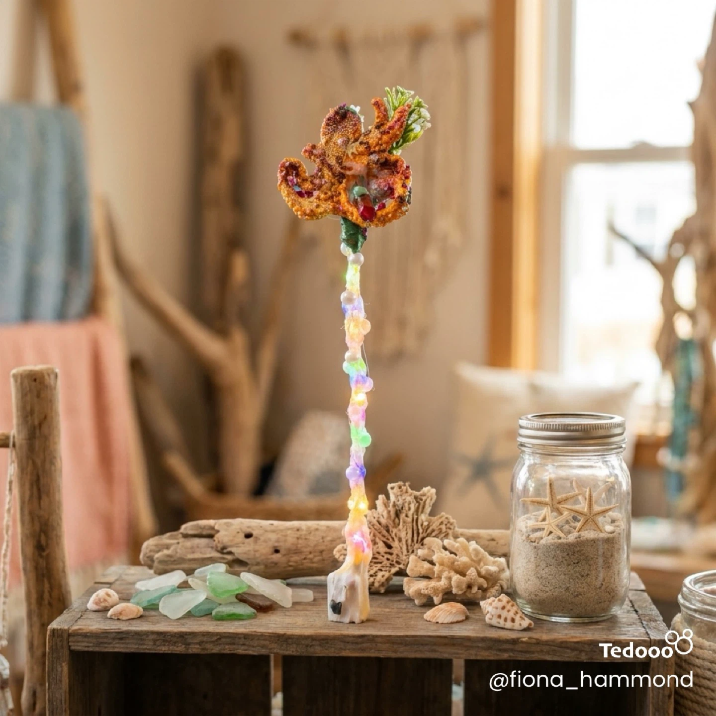 Handmade Octopus Wand with Lights - photo 2