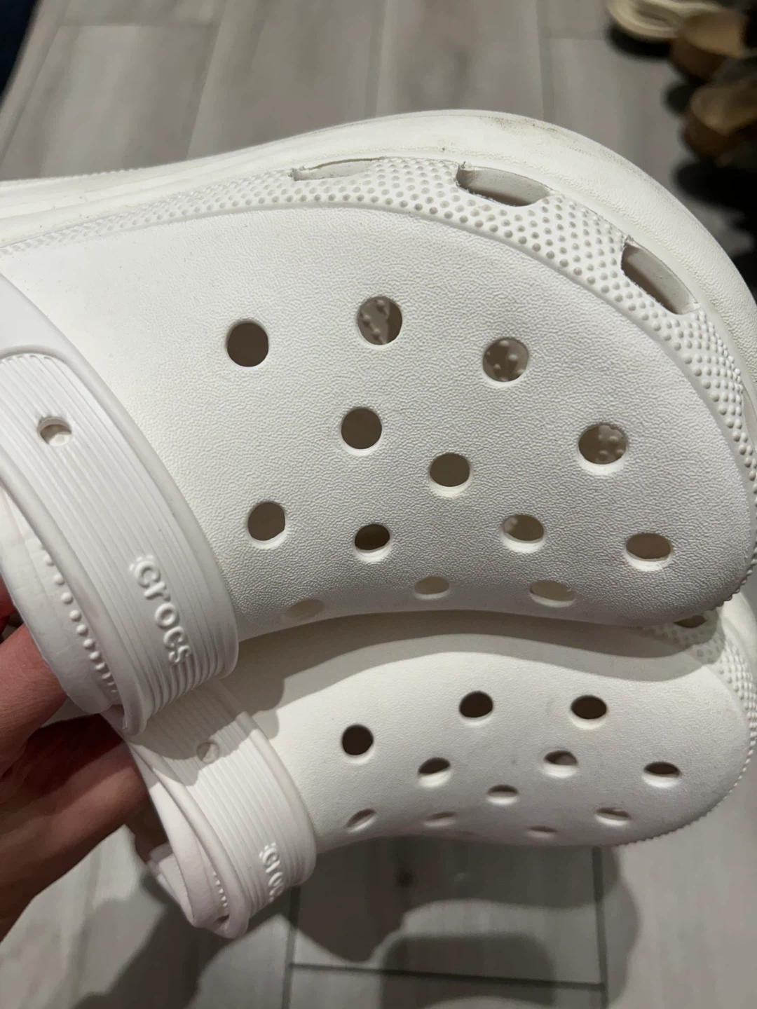 Platform White Crocs - Size women 7 - photo 5