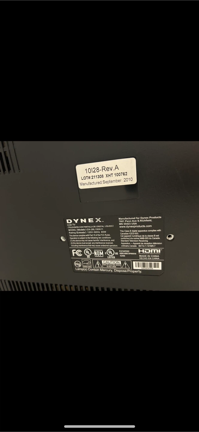 Dynex 26" Flat Screen TV - photo 3