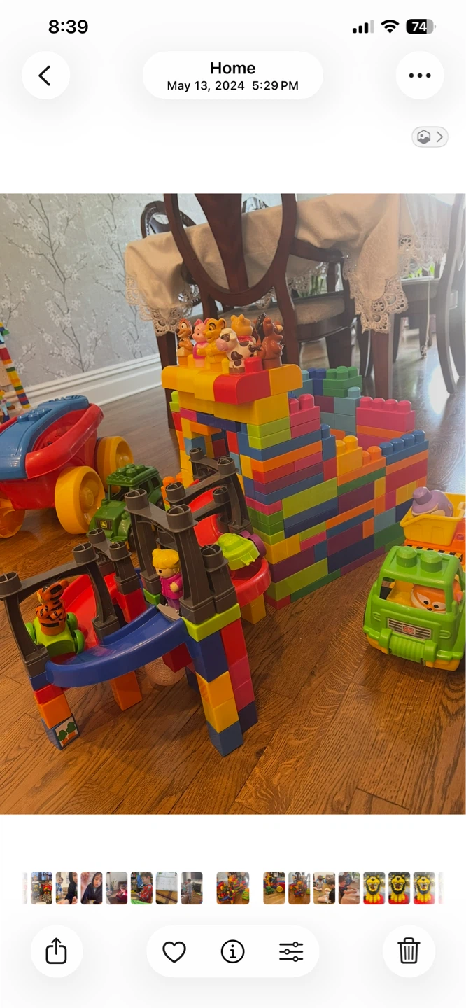 Large Building Blocks and Toy Vehicles Set - photo 3