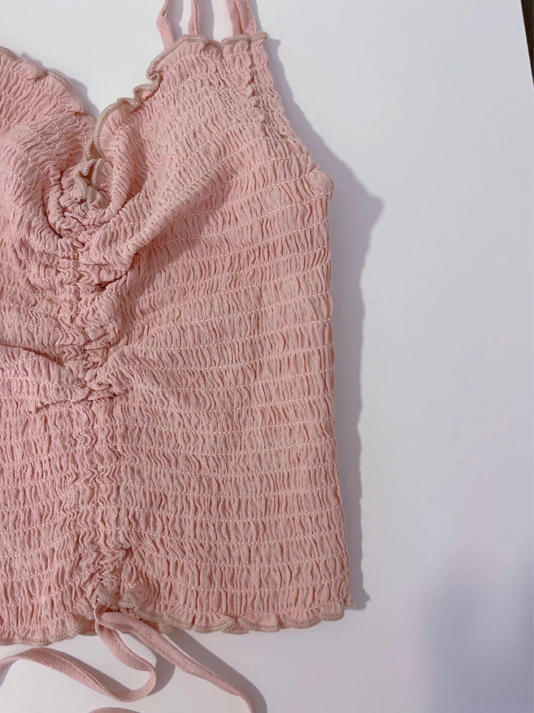 Brand New Pink Smocked Top-Size XS - photo 2