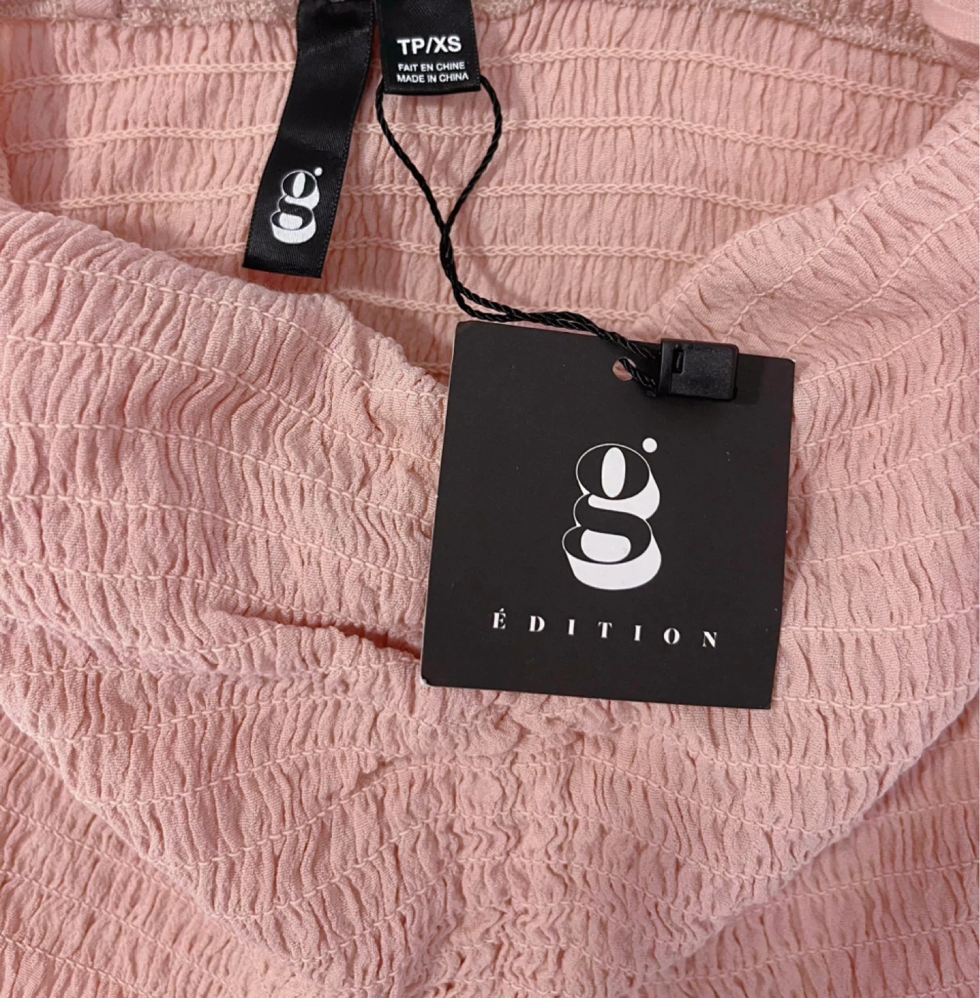 Brand New Pink Smocked Top-Size XS - photo 4