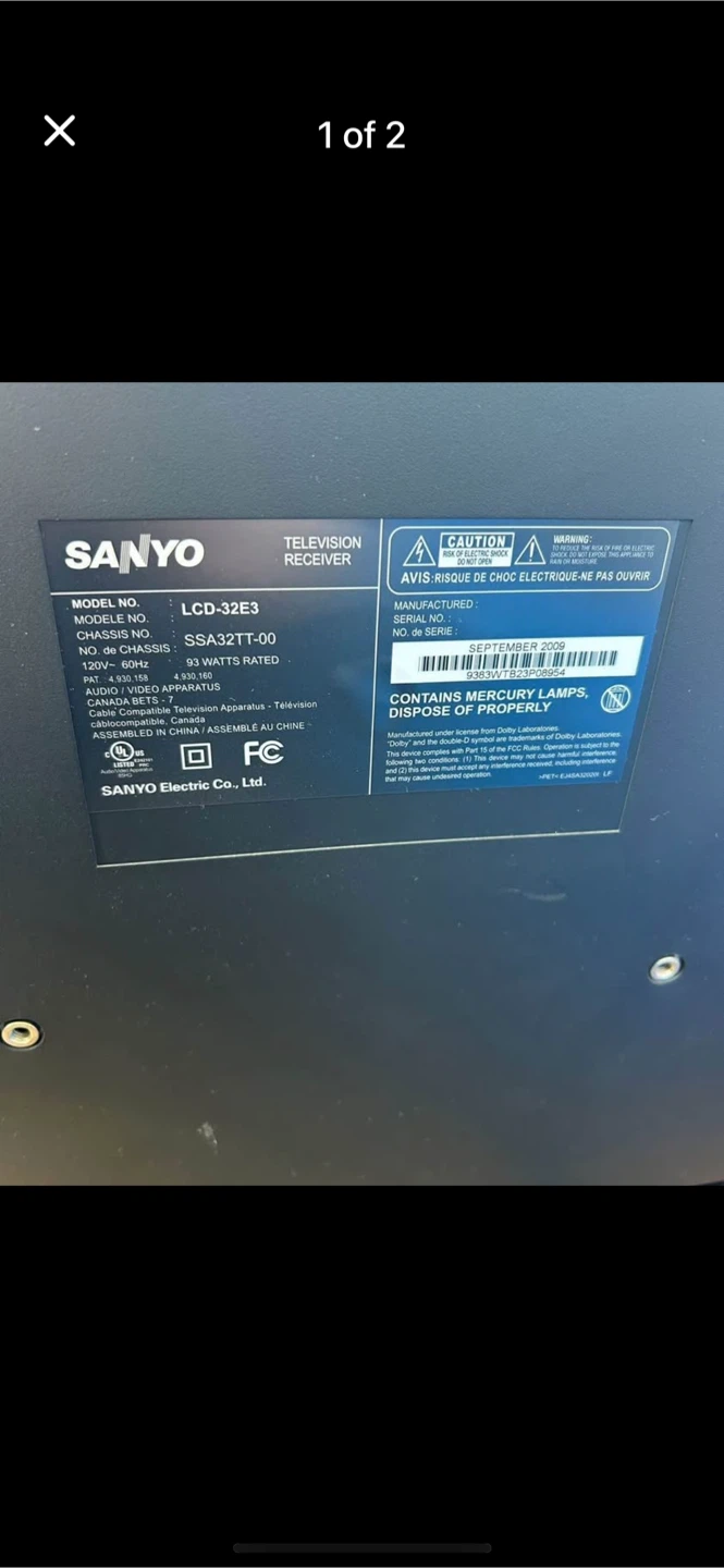 Pls read****SANYO 32" Monitor