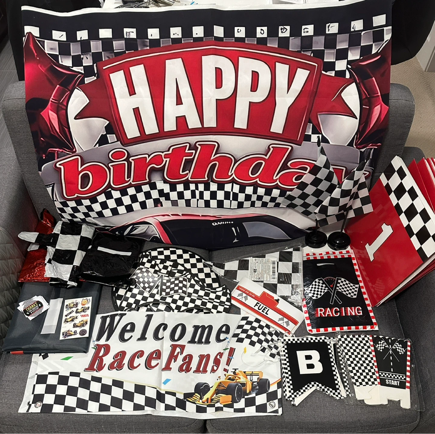 Racing Themed Birthday Party Decor Set - photo 2