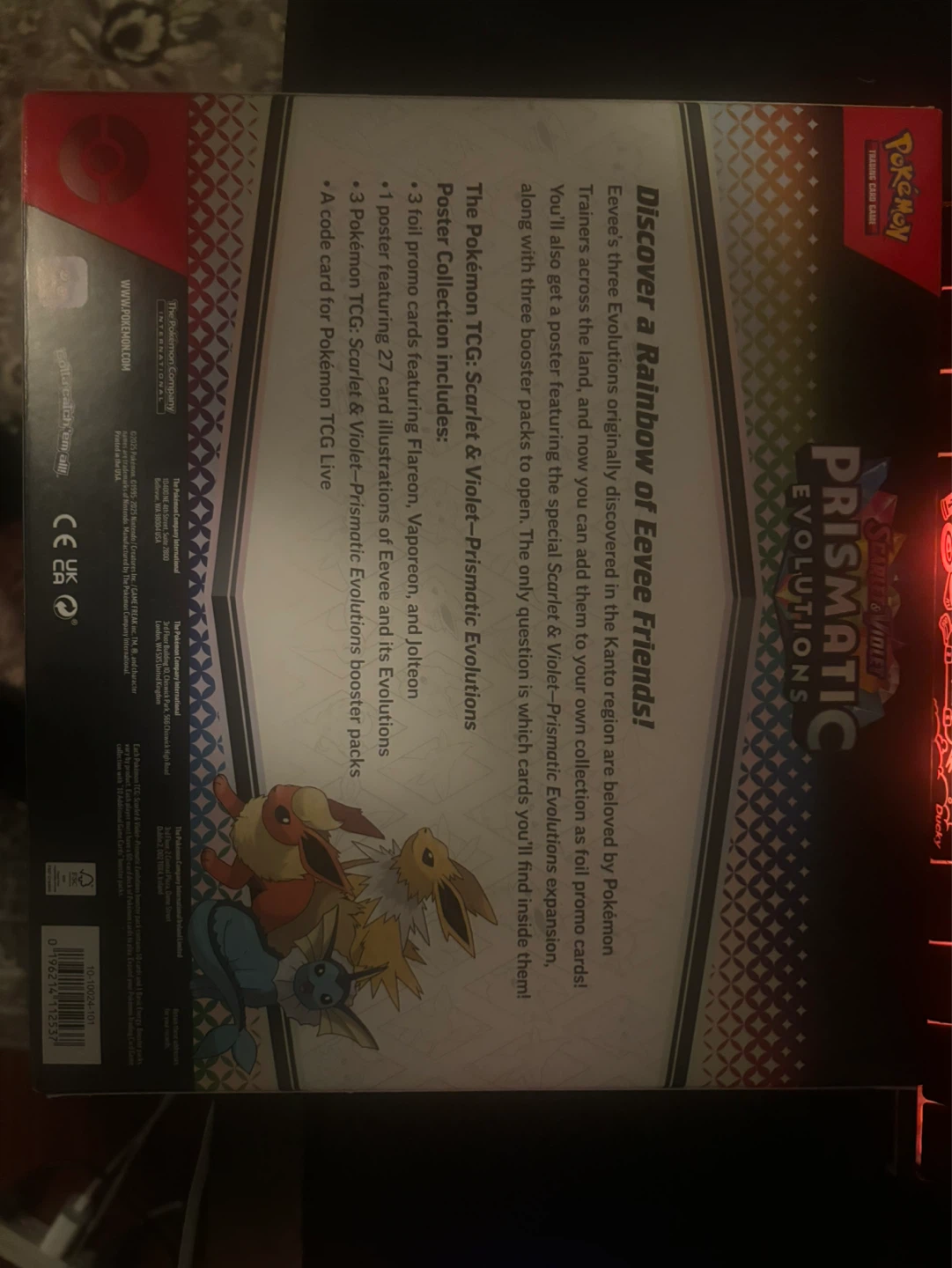 Pokemon TCG Prismatic Evolutions Poster Collection Box - photo 2
