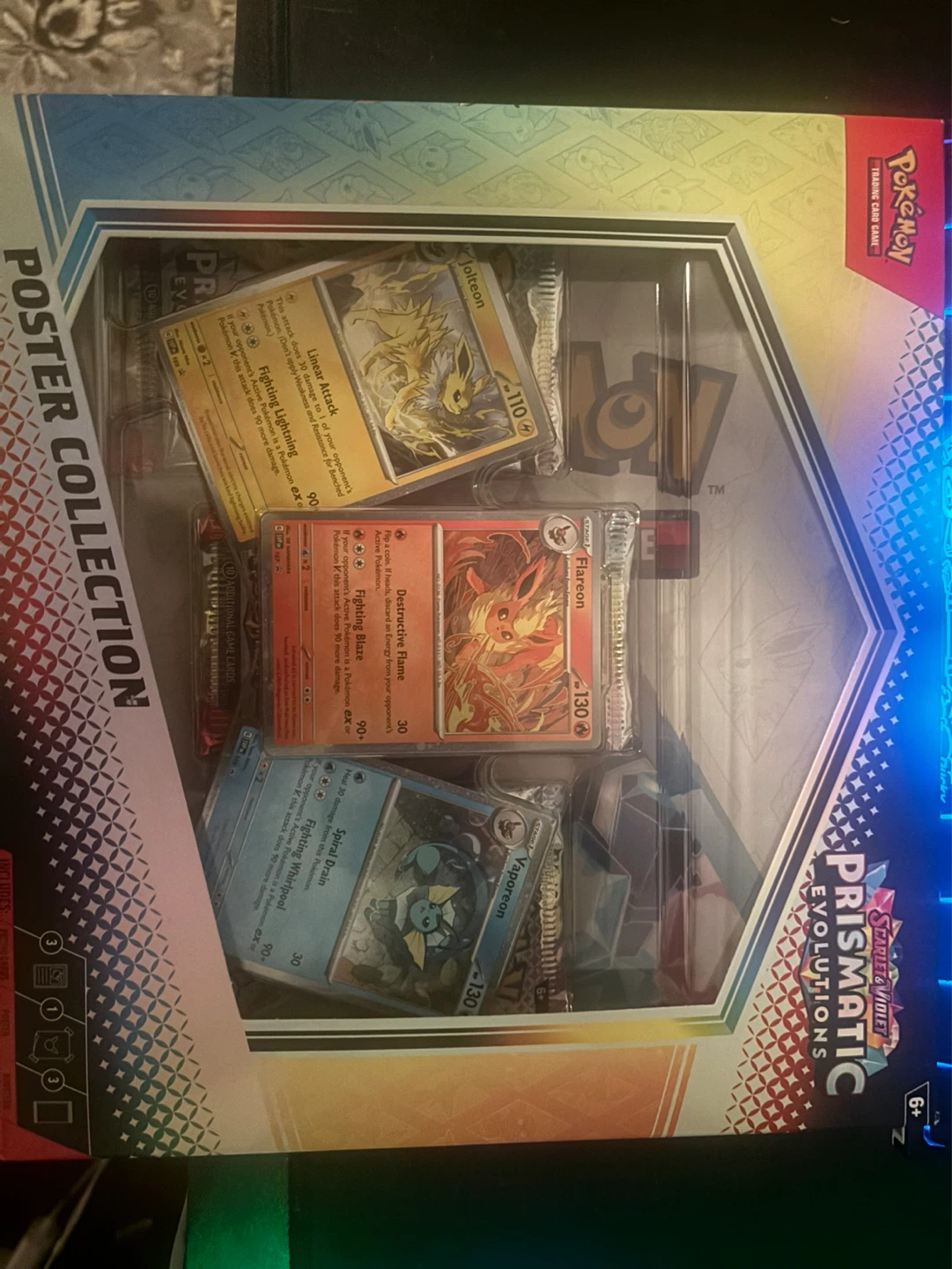 Pokemon TCG Prismatic Evolutions Poster Collection Box