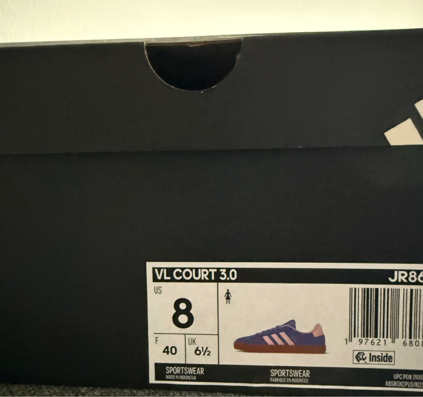 Adidas VL Court 3.0 Women's Shoes Size 8 - photo 3