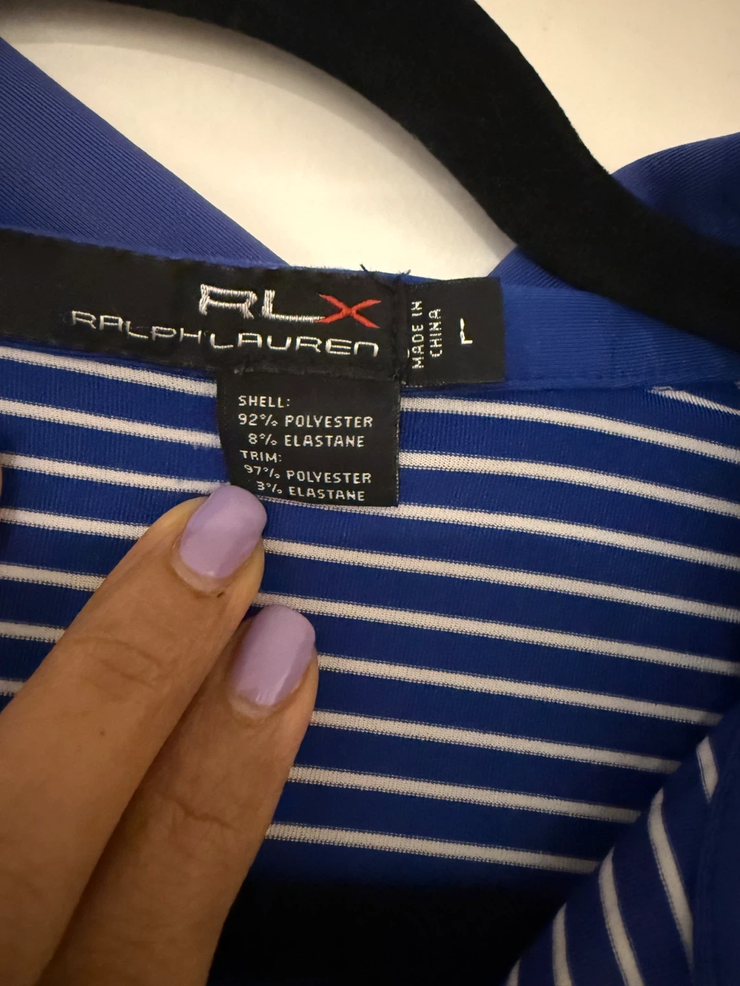 RLX Ralph Lauren Men's Striped Polo Shirt Size L - photo 3