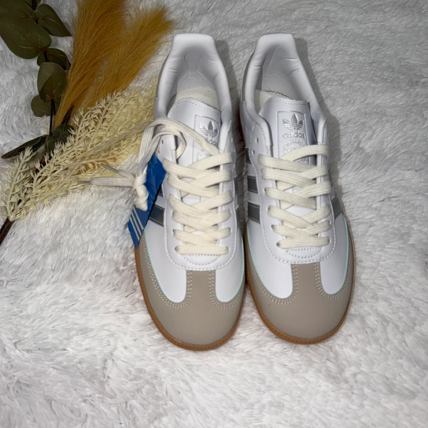 Adidas Samba OG White Gum Casual Sneakers Men's