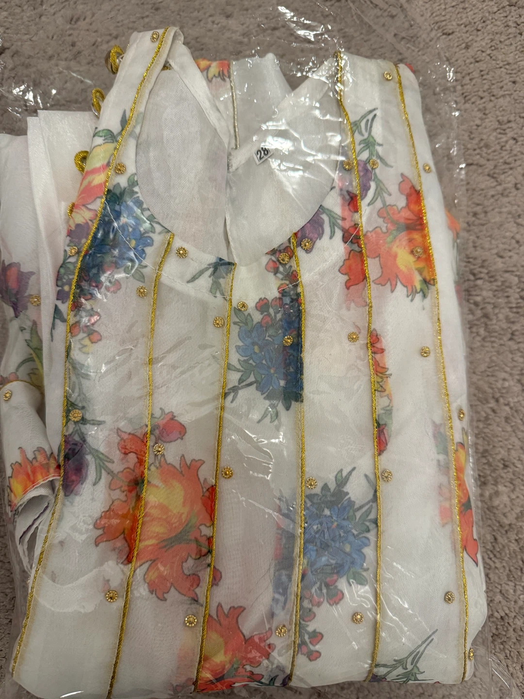 Kids Floral Print Kurti Set - photo 4