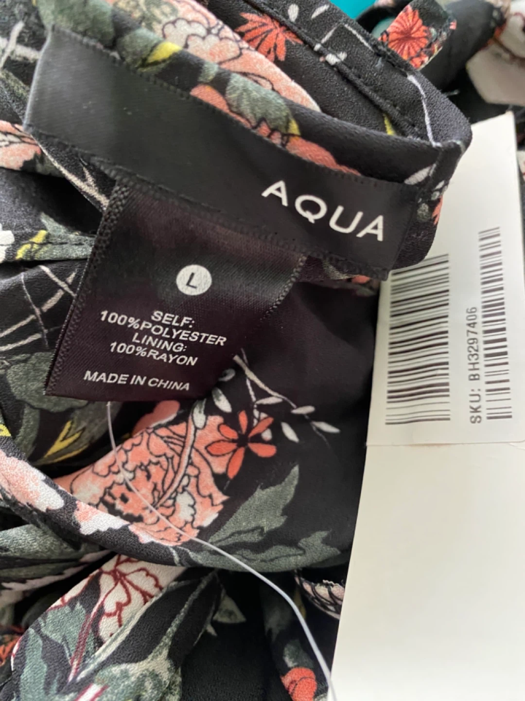 AQUA Floral Print Midi Dress - photo 5
