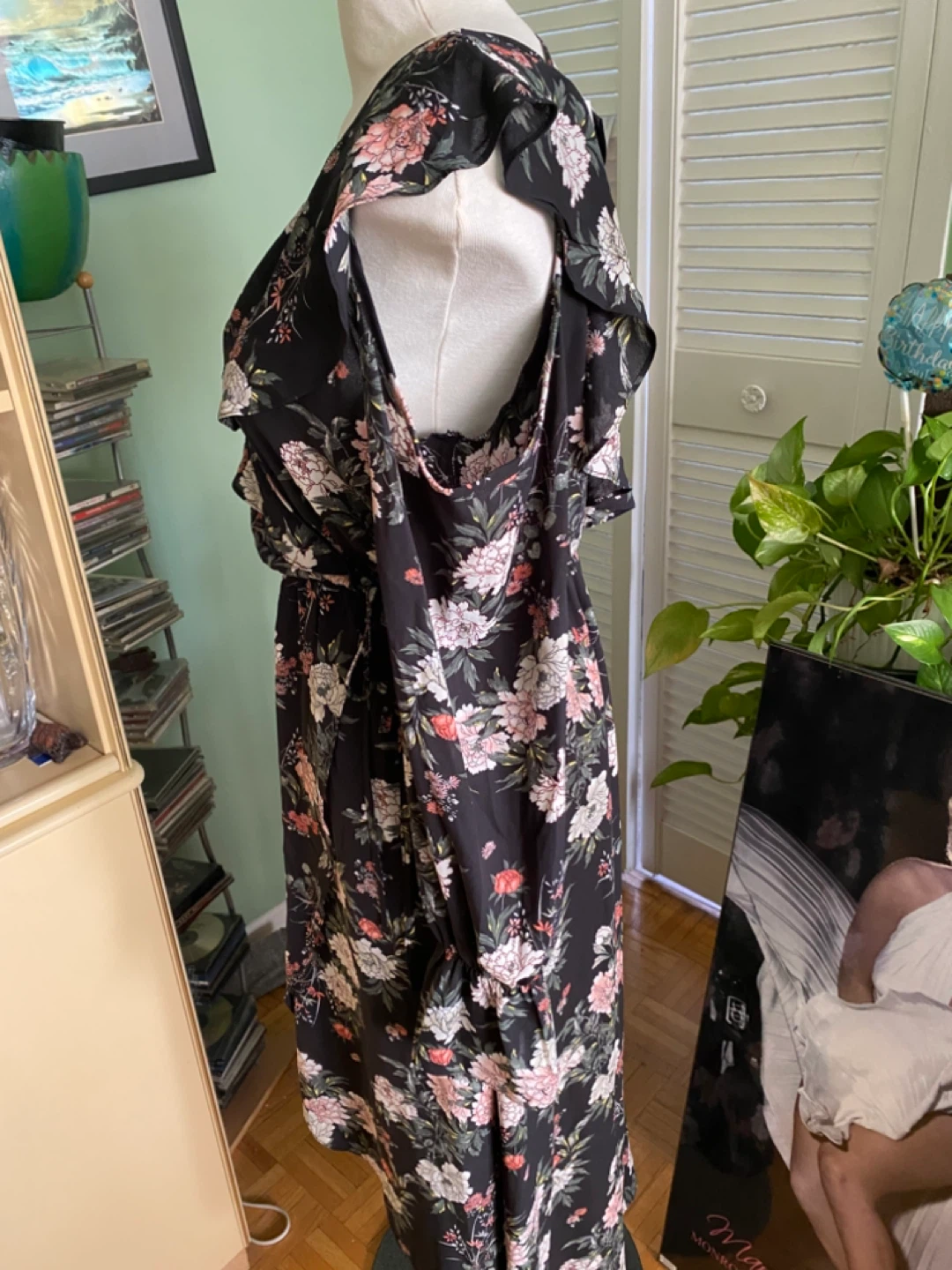 AQUA Floral Print Midi Dress - photo 2