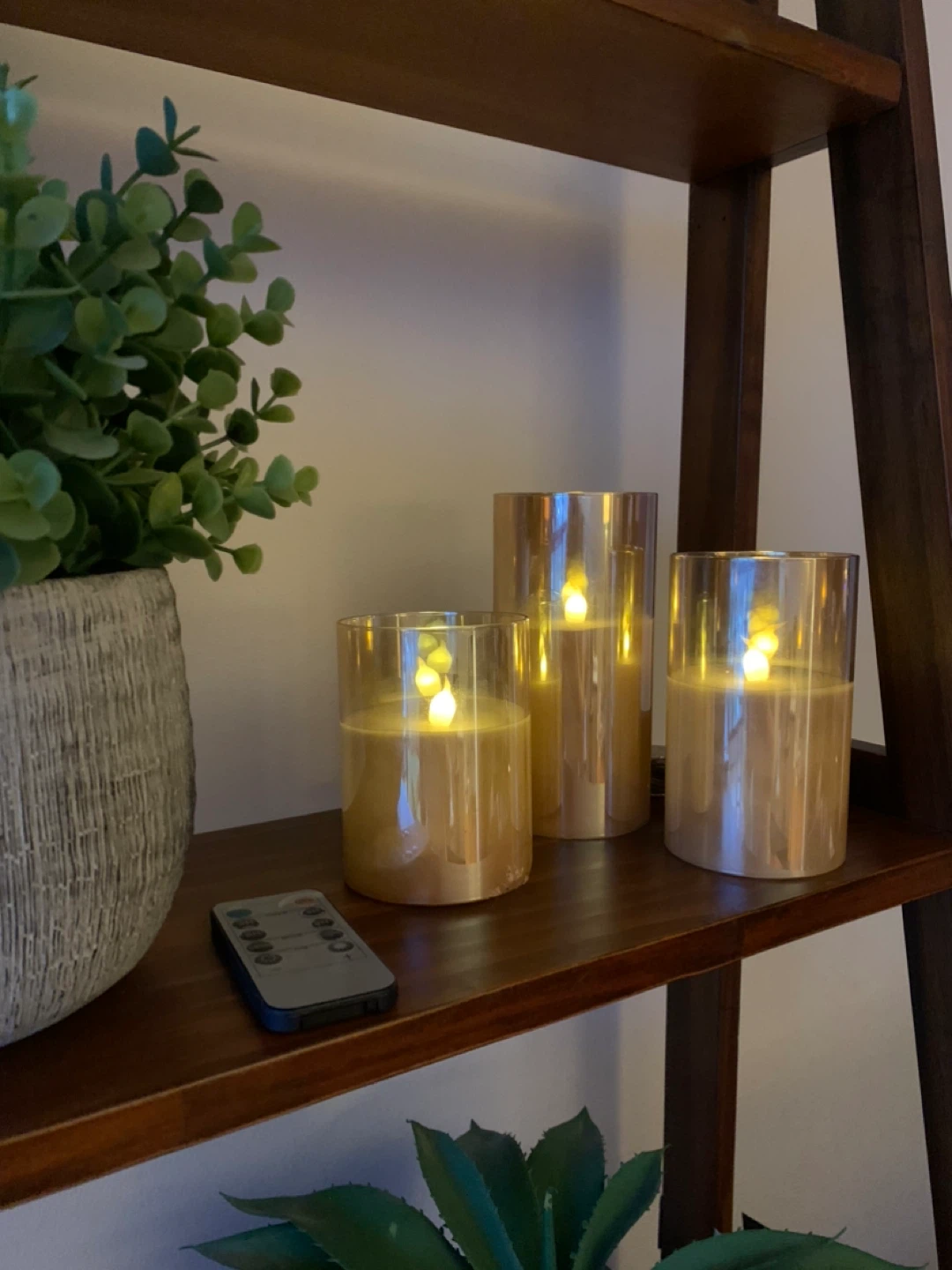 3-Piece LED Flameless Candle Set with Remote