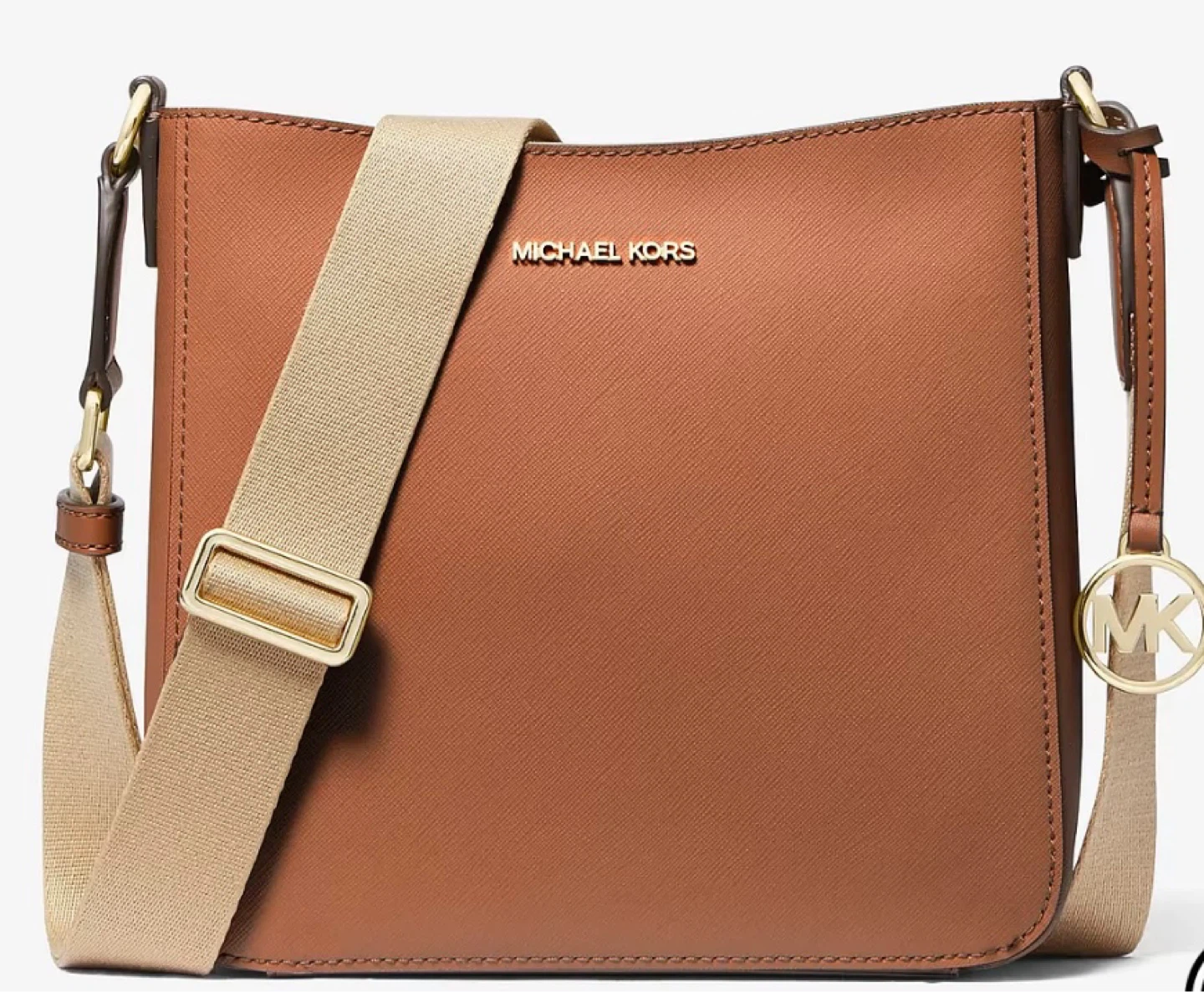 Michael Kors Brown Leather Crossbody Bag