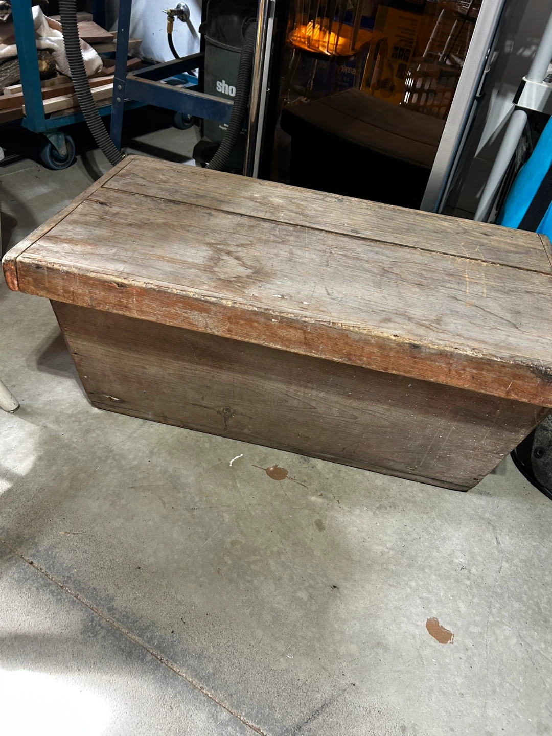 Vintage wooden storage chest