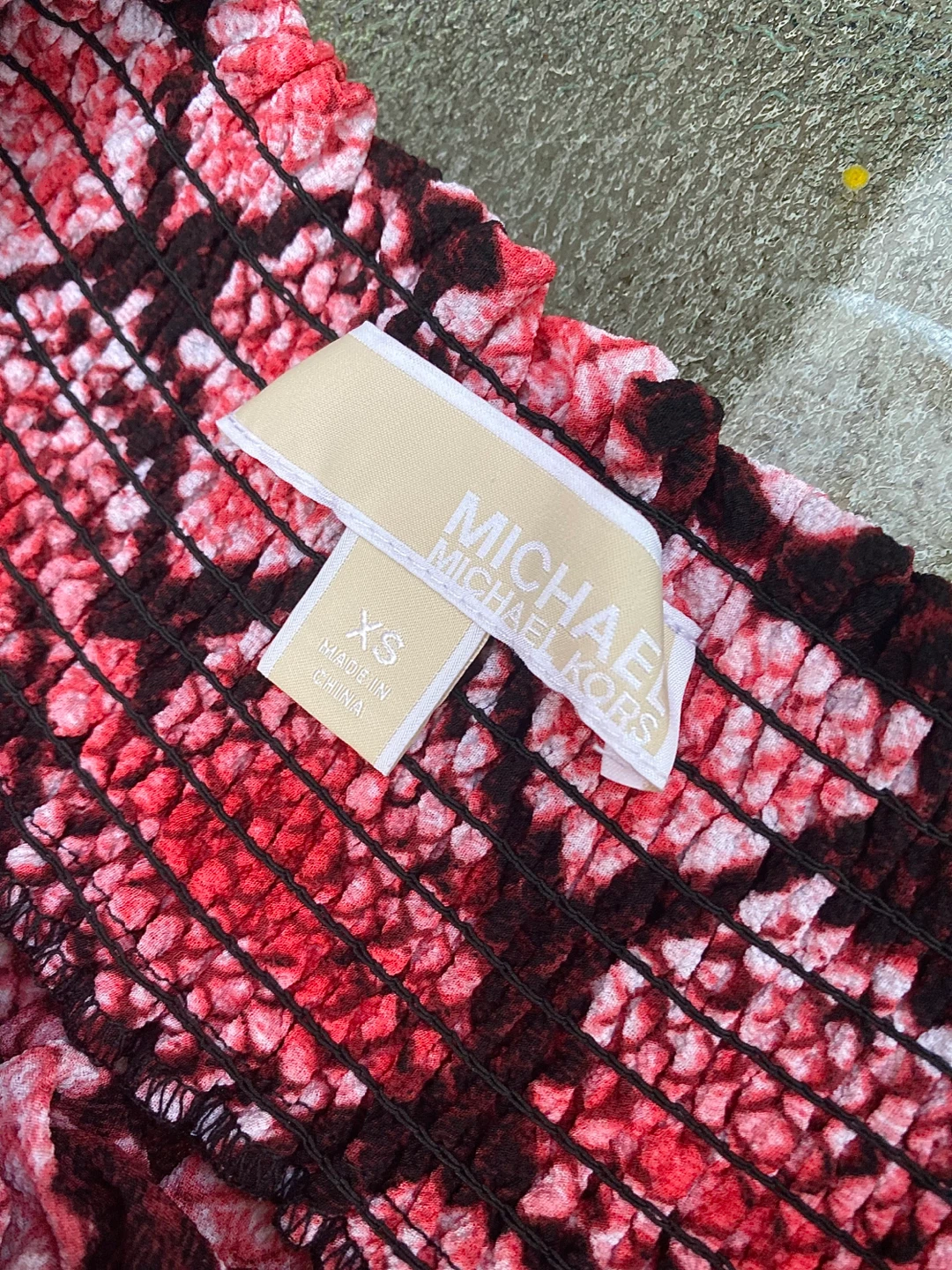 Michael Kors Off-the-Shoulder Snake Print Top - XS - photo 3