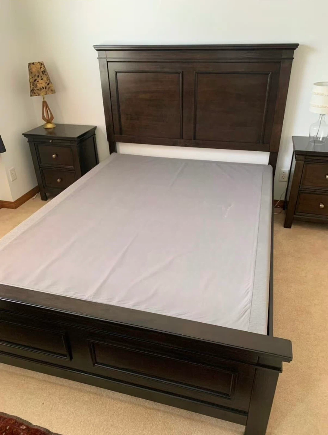 Ashely Queen size bed frame (no box spring)
