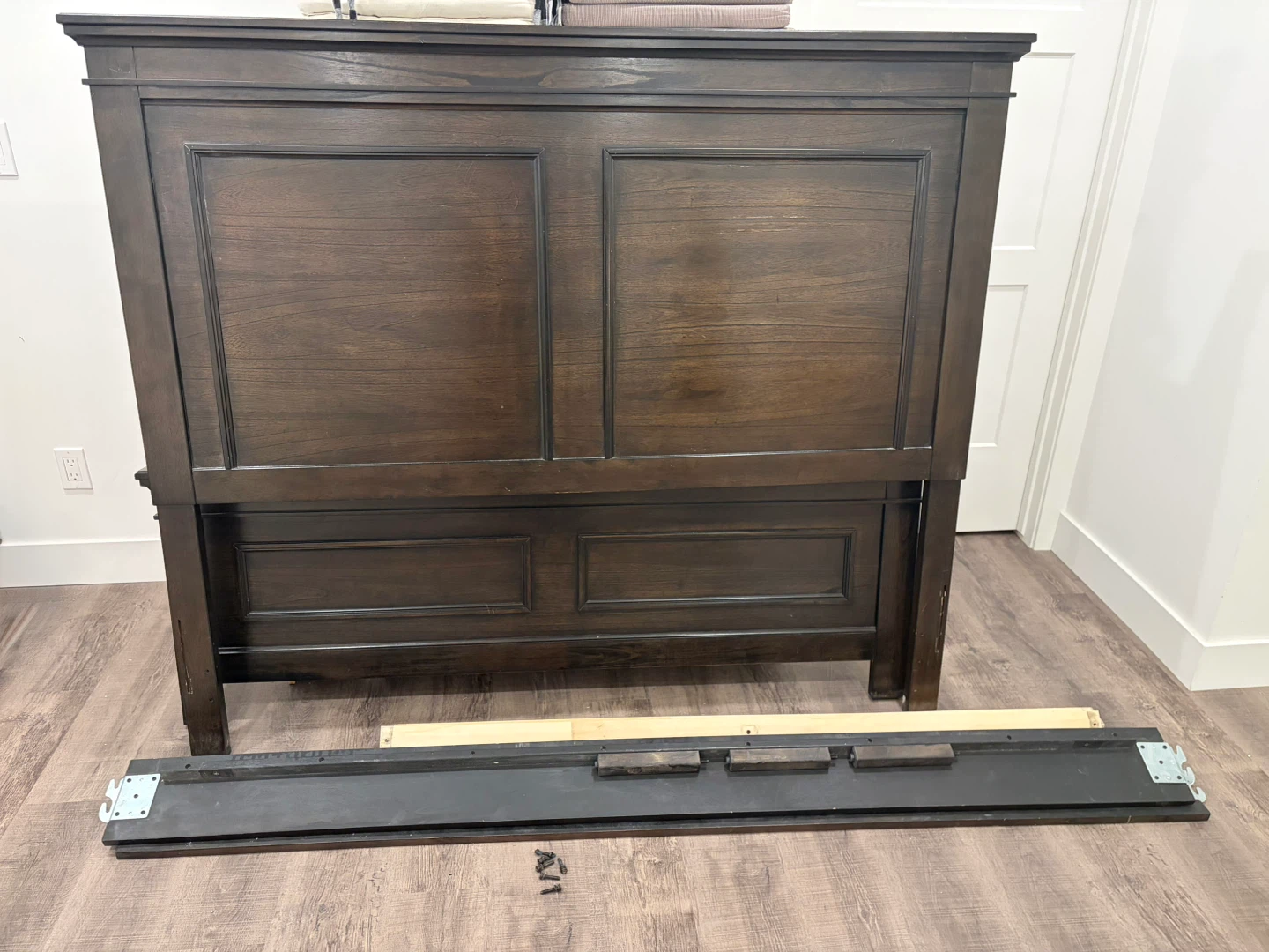 Ashely Queen size bed frame (no box spring) - photo 2