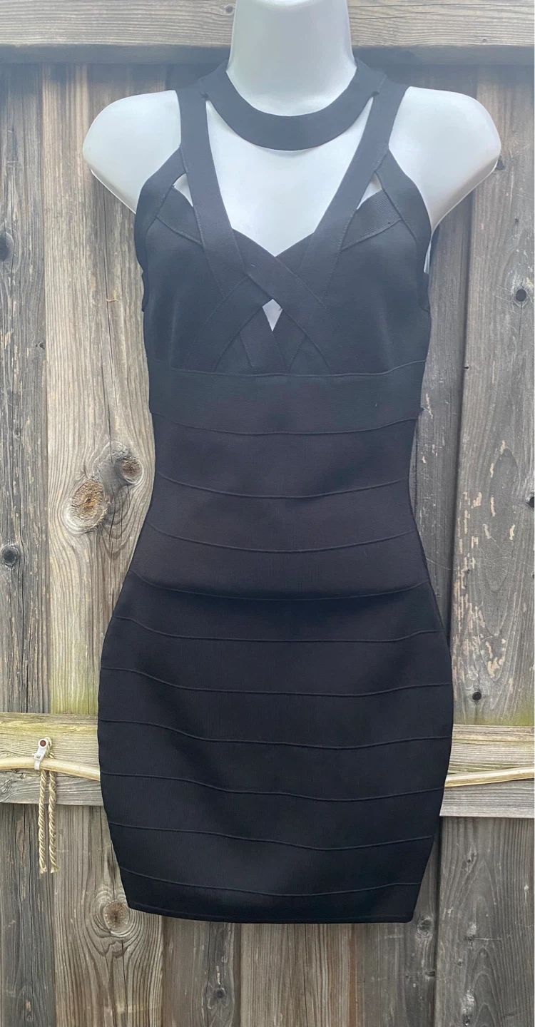 Guess Black Bandage Dress - Size S - photo 3