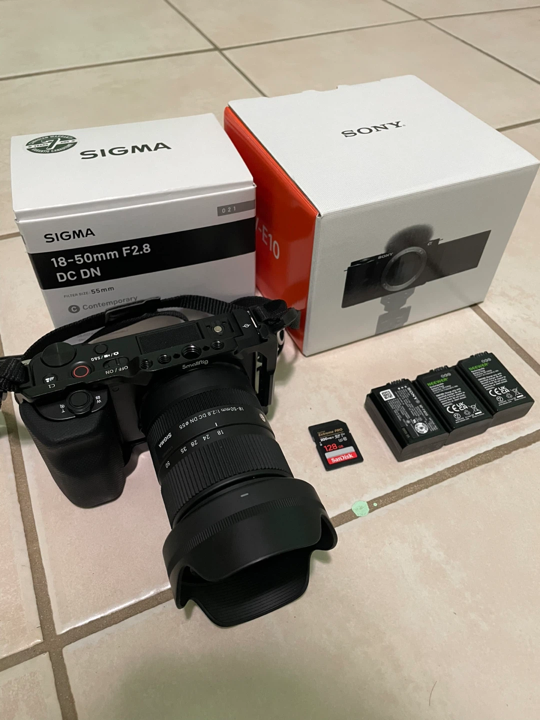 Sony ZV-E10 Camera with Sigma 18-50mm f/2.8 Lens