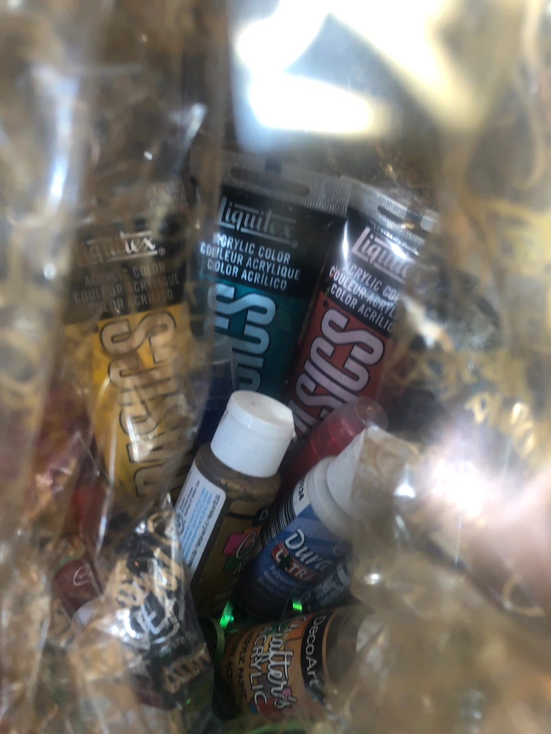 Liquitex and assorted acrylic paints