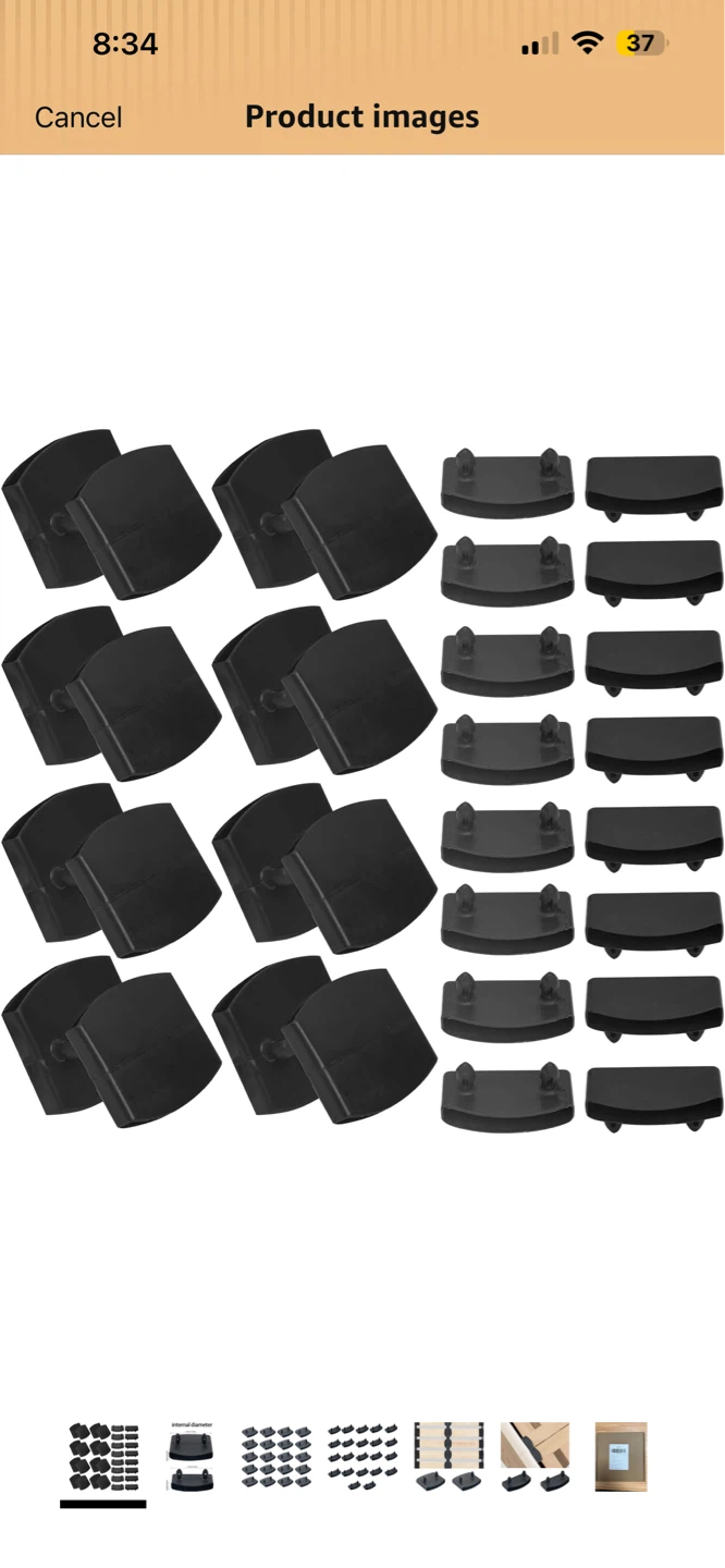 72 pcs Bed Slat Cap Kits Bed Slat Holders - photo 2