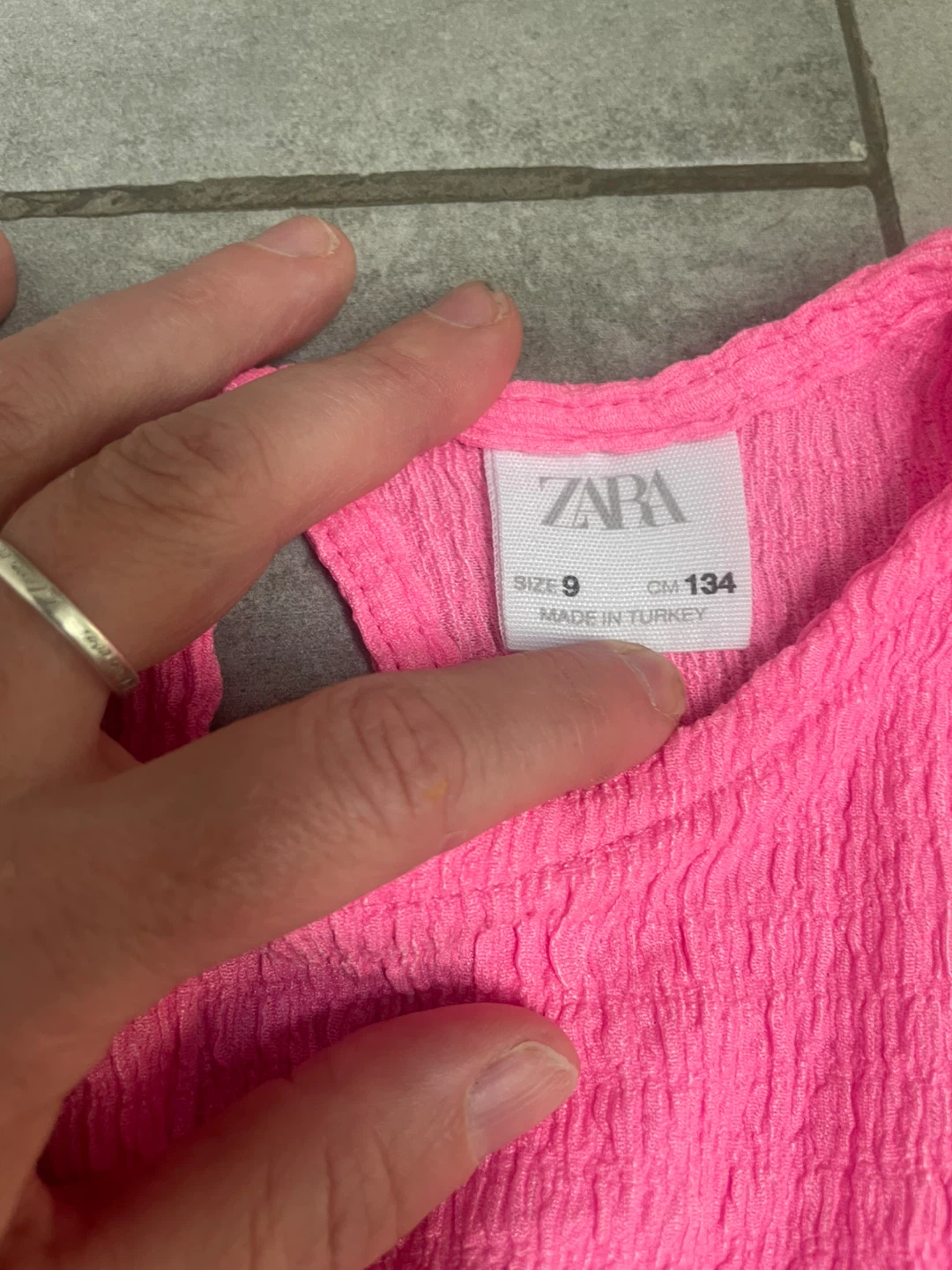 Zara Pink Textured Jumpsuit Size 9 - photo 2