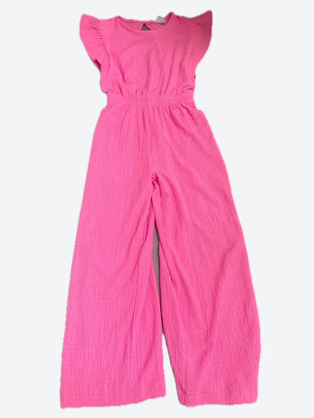 Zara Pink Textured Jumpsuit Size 9