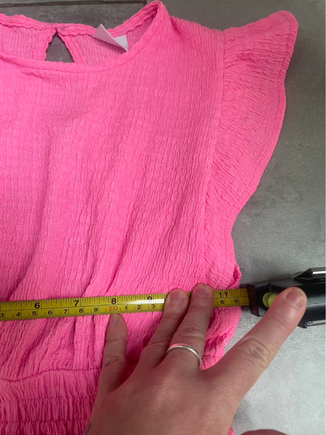 Zara Pink Textured Jumpsuit Size 9 - photo 4