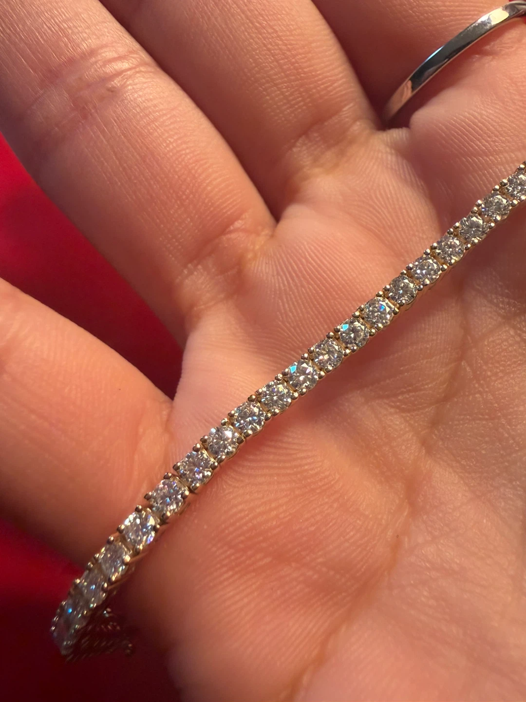Moissanite 925 Sterling Silver Tennis Bracelet - photo 4