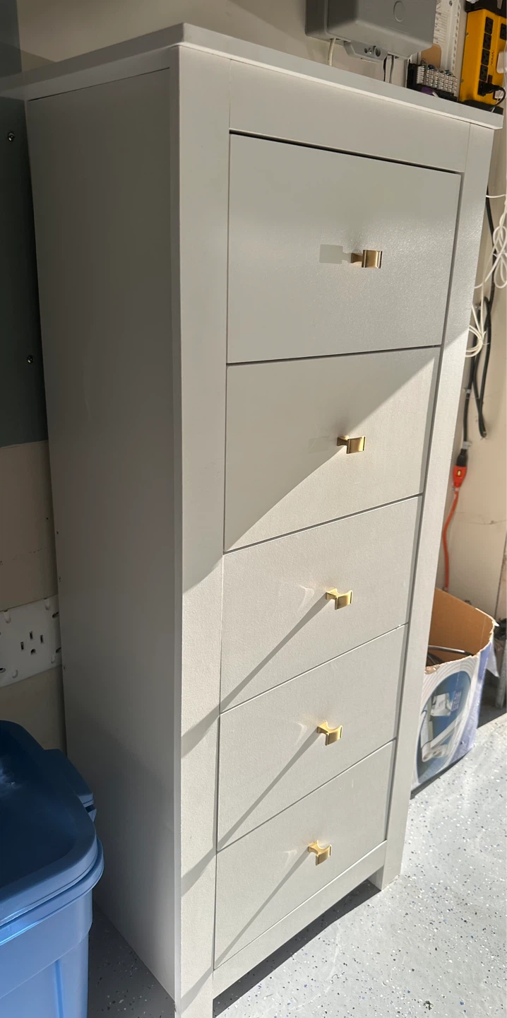 White 5-Drawer Dresser - photo 2