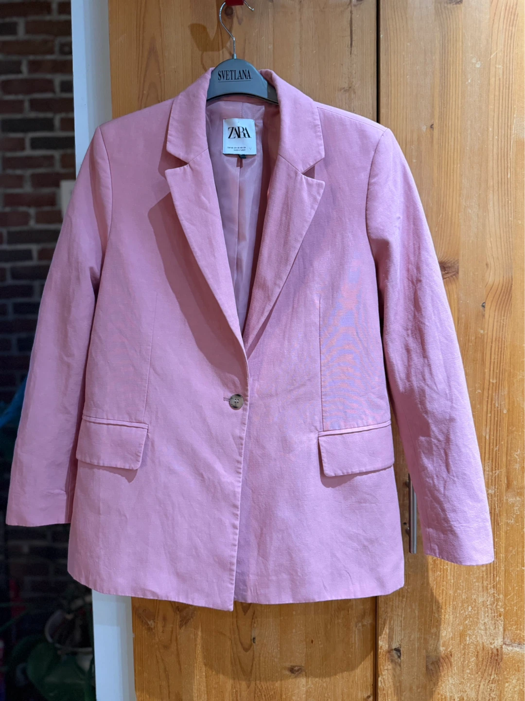 ZARA Pink Blazer XS