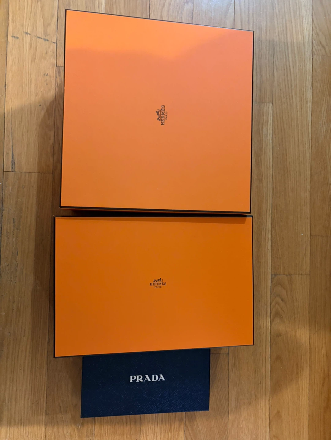 Hermes and Prada Boxes (Empty)