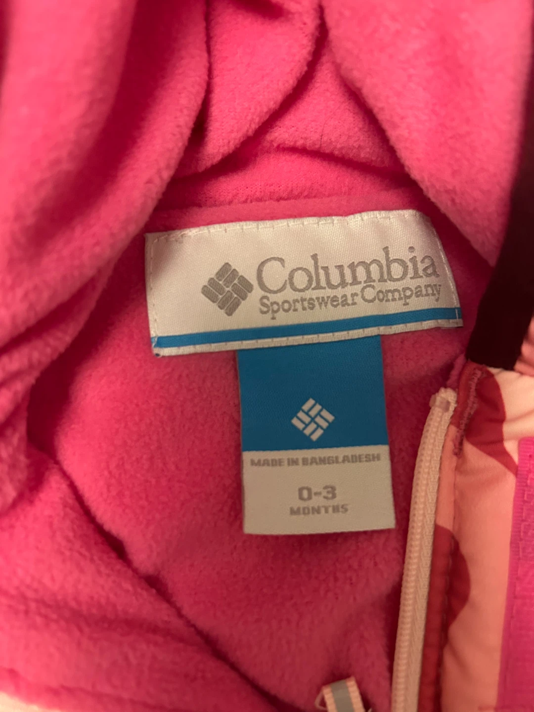 Columbia Baby Snowsuit 0-3 Months Pink Camo - photo 3