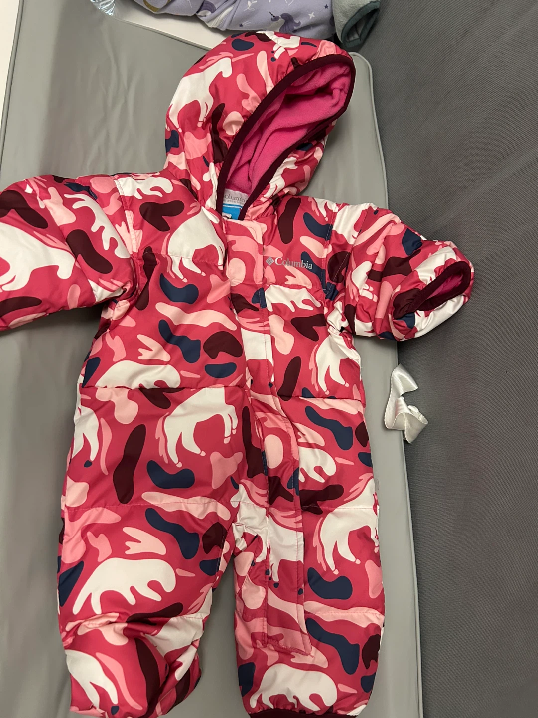 Columbia Baby Snowsuit 0-3 Months Pink Camo