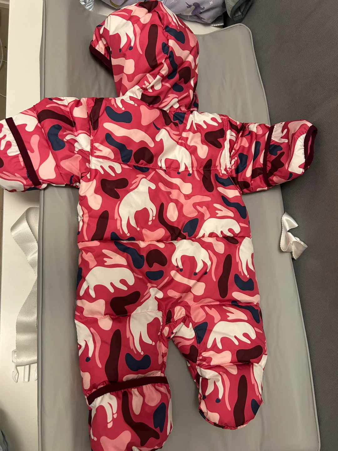 Columbia Baby Snowsuit 0-3 Months Pink Camo - photo 2
