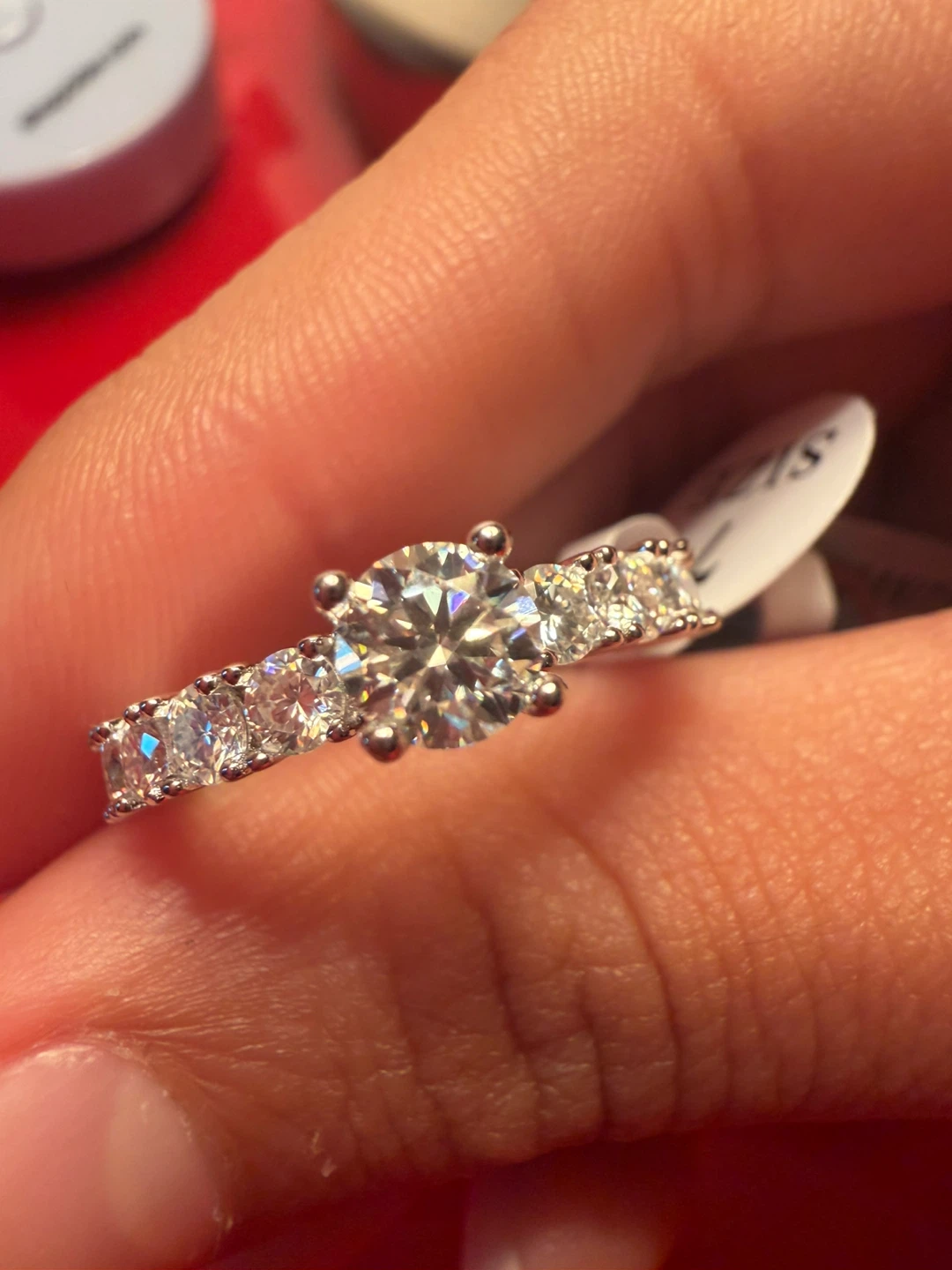 Moissanite 2.00ctw Ring Set Sterling Silver - photo 2
